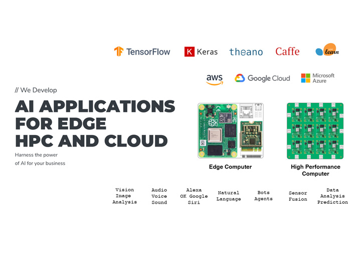 artificial intelligence using tensorflow and google coral with edge computers and high performance computers