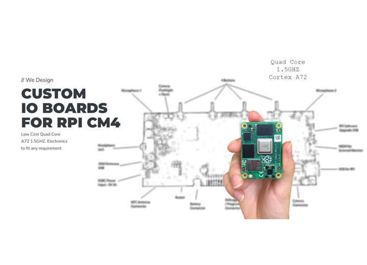 build custom IO boards for raspberry pi cm4